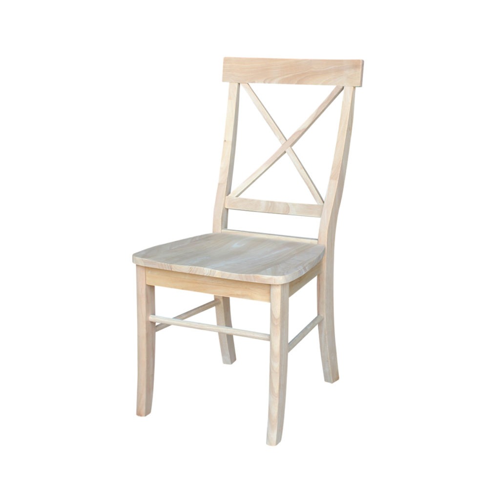 Single X Back Chair