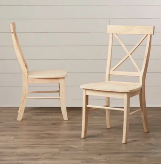 Single X Back Chair